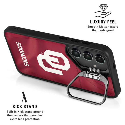 University of Oklahoma Red Jersey Galaxy S24 Plus Kickstand Case
